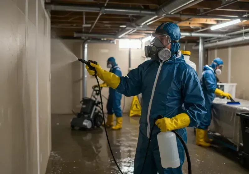 Basement Sanitization and Antimicrobial Treatment process in Santa Fe County, NM